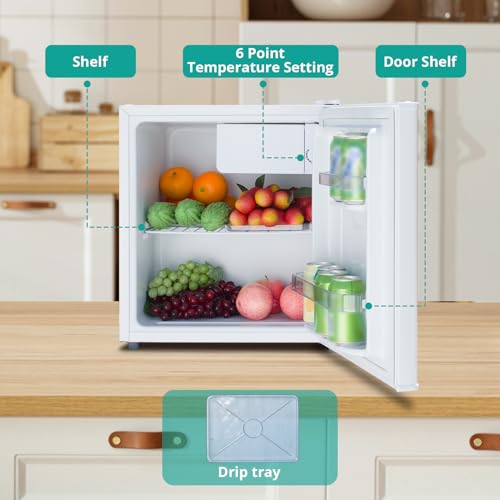 Detalle de SMETA Mini Counter Fridge 48L: Compact Table Top Cooler for 0–10°C Storage