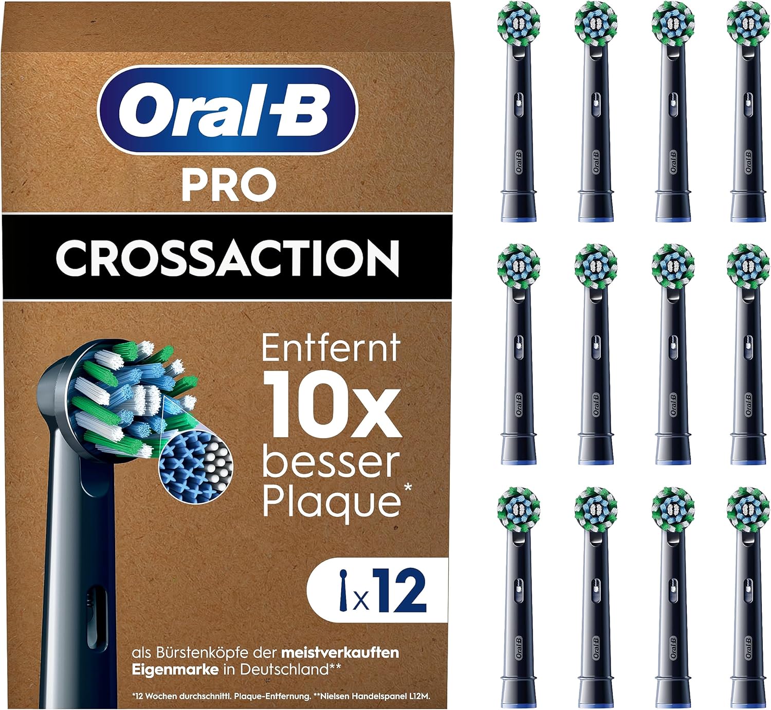Detalle de Oral-B Pro CrossAction 12er Aufsteckbürsten 🪥