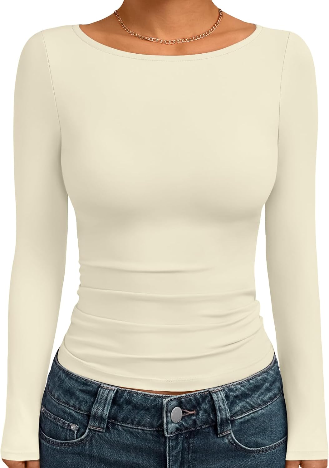 Thumbnail 5 de Trendy Queen Boat Neck Long Sleeve Top