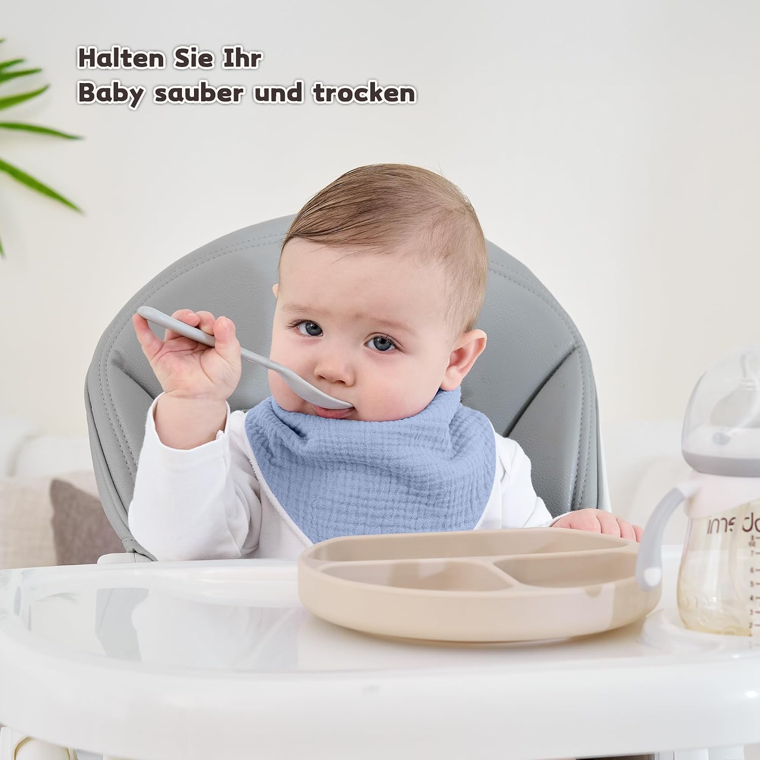 Thumbnail 1 de Susurration Baby Dreieckstuch Lätzchen mit 2 Druckknöpfen