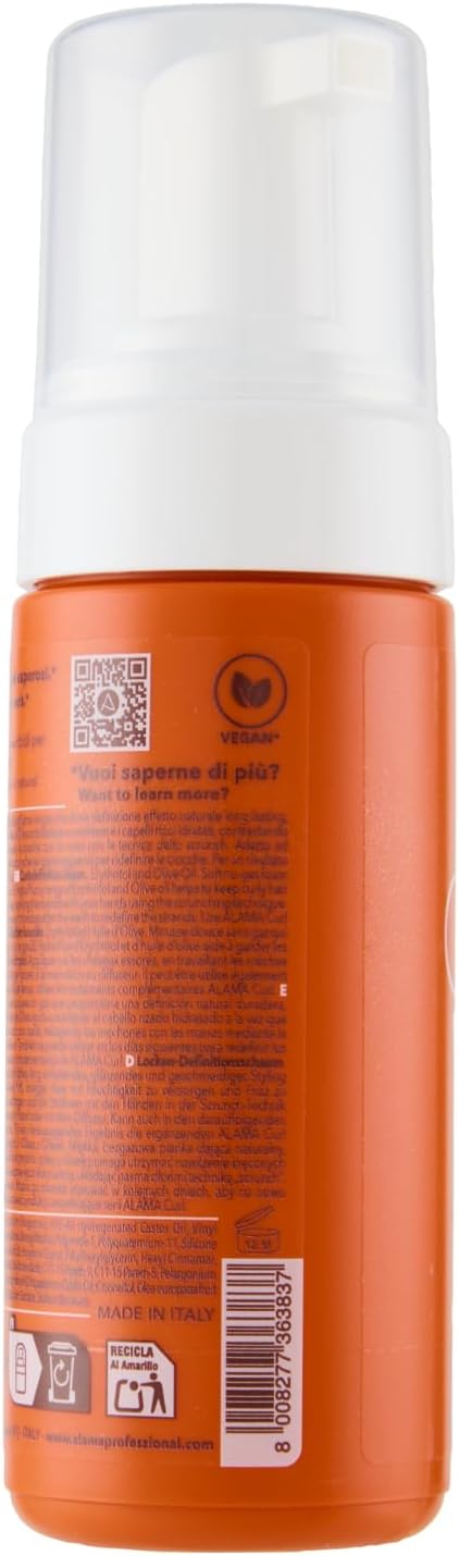 Thumbnail 2 de A ALAMA Professional Alama Schiuma no gas: definizione morbida e naturale per capelli ricci, 150 ml