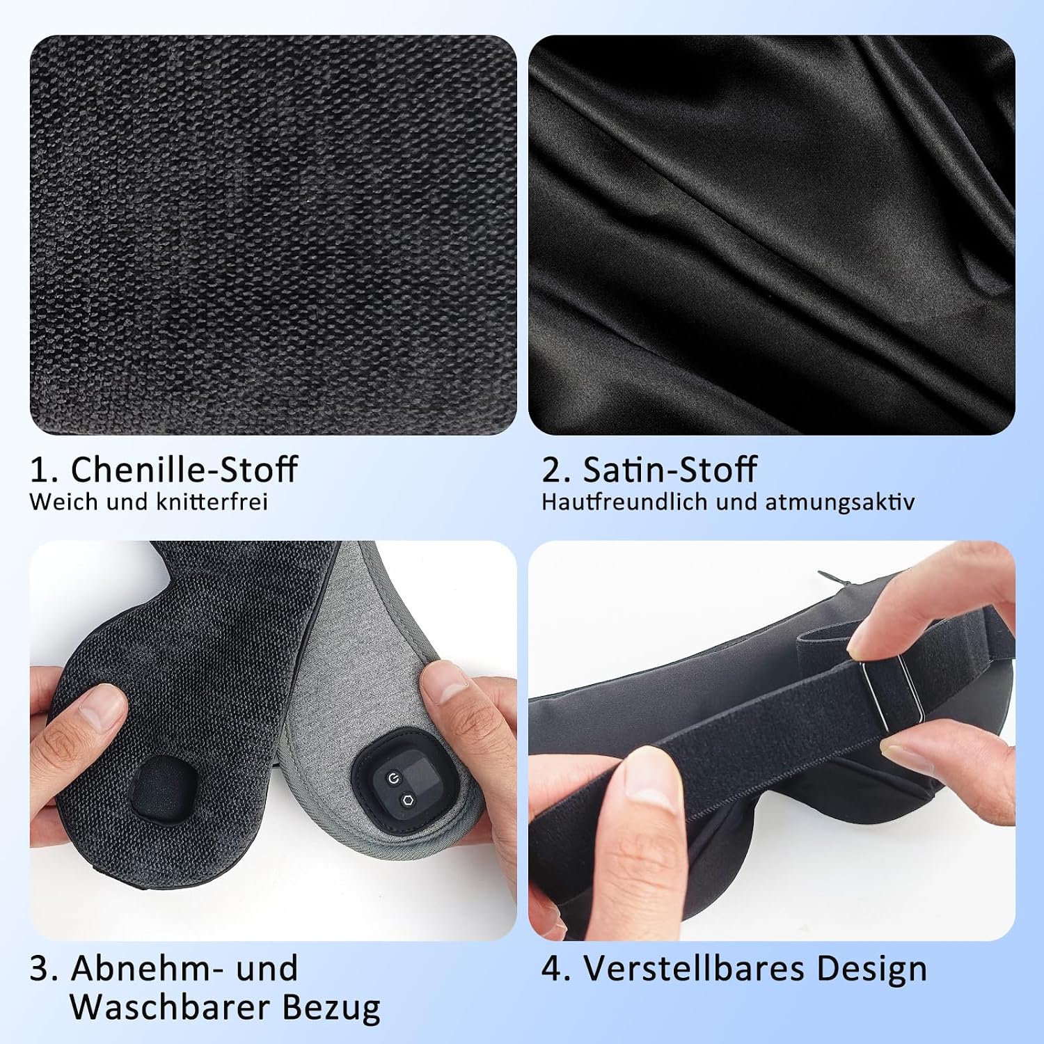Thumbnail 4 de Telepepe Augenmaske Wärmend – kabellose Wärmebrille mit 1000 mAh Akku (Schwarz)