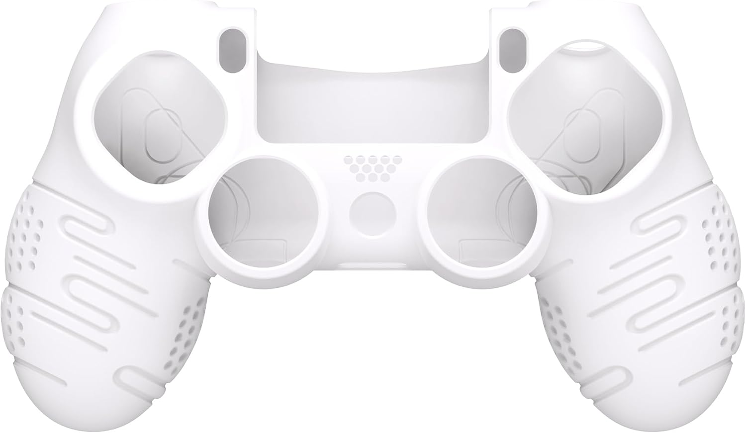 Thumbnail 1 de PlayVital Silicone Cover Skin for PS4 / PS4 Slim / PS4 Pro Controller (Line & Dot White)