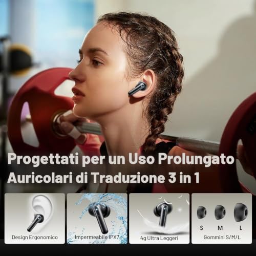 Thumbnail 8 de Nerunsa 2026 Cuffie Bluetooth 5.4 con HiFi, ENC a 4 microfoni e IPX7