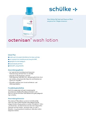 Detalle 1 de schülke octenisan® Waschlotion, 500 ml – pH-hautneutral für Haut und Haare