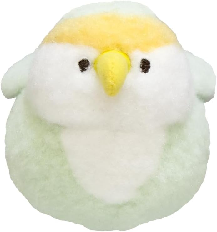 Thumbnail 5 de サンレモン ぽわびより P-9262 インコの巾着 ブルー・羊毛風生地・20×2×20cm