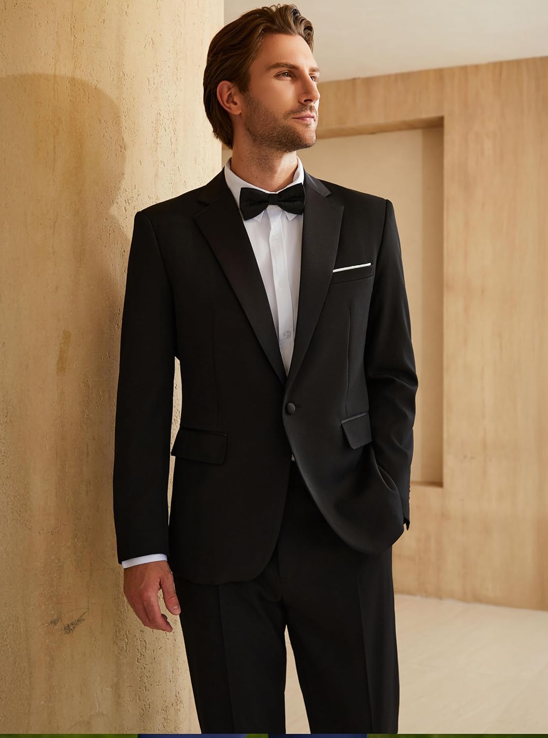 Thumbnail 1 de WULFUL Men’s Slim Fit Suit Set, 2 Piece