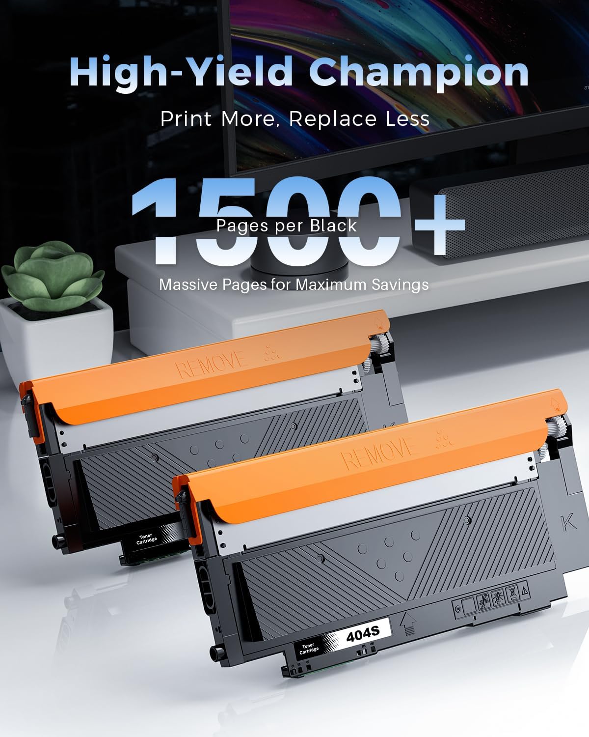 Detalle de Kuva CLT-K404S toner compatibile 2 pezzi 🖨
