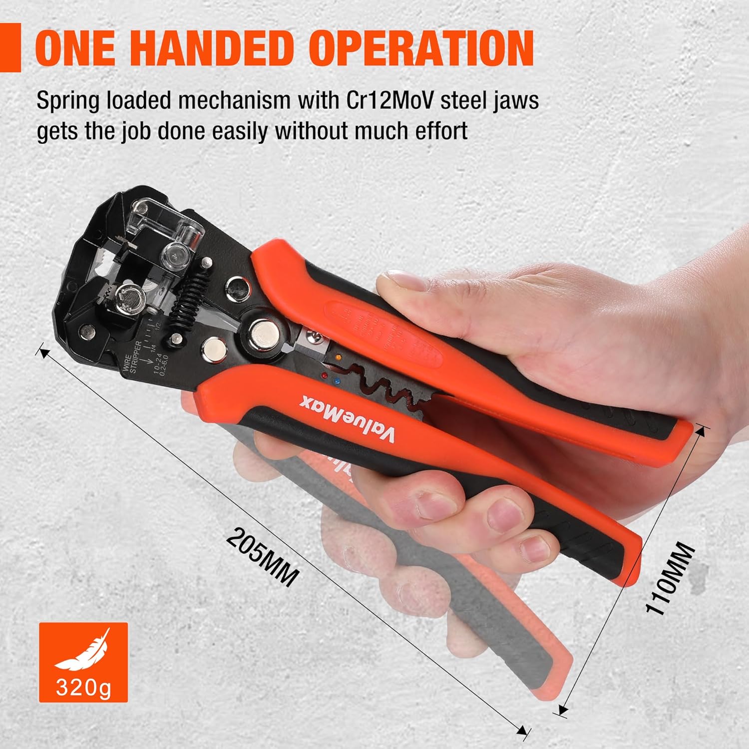 Thumbnail 5 de ValueMax Pince à dénuder 3 en 1 266 bornes ⚙️