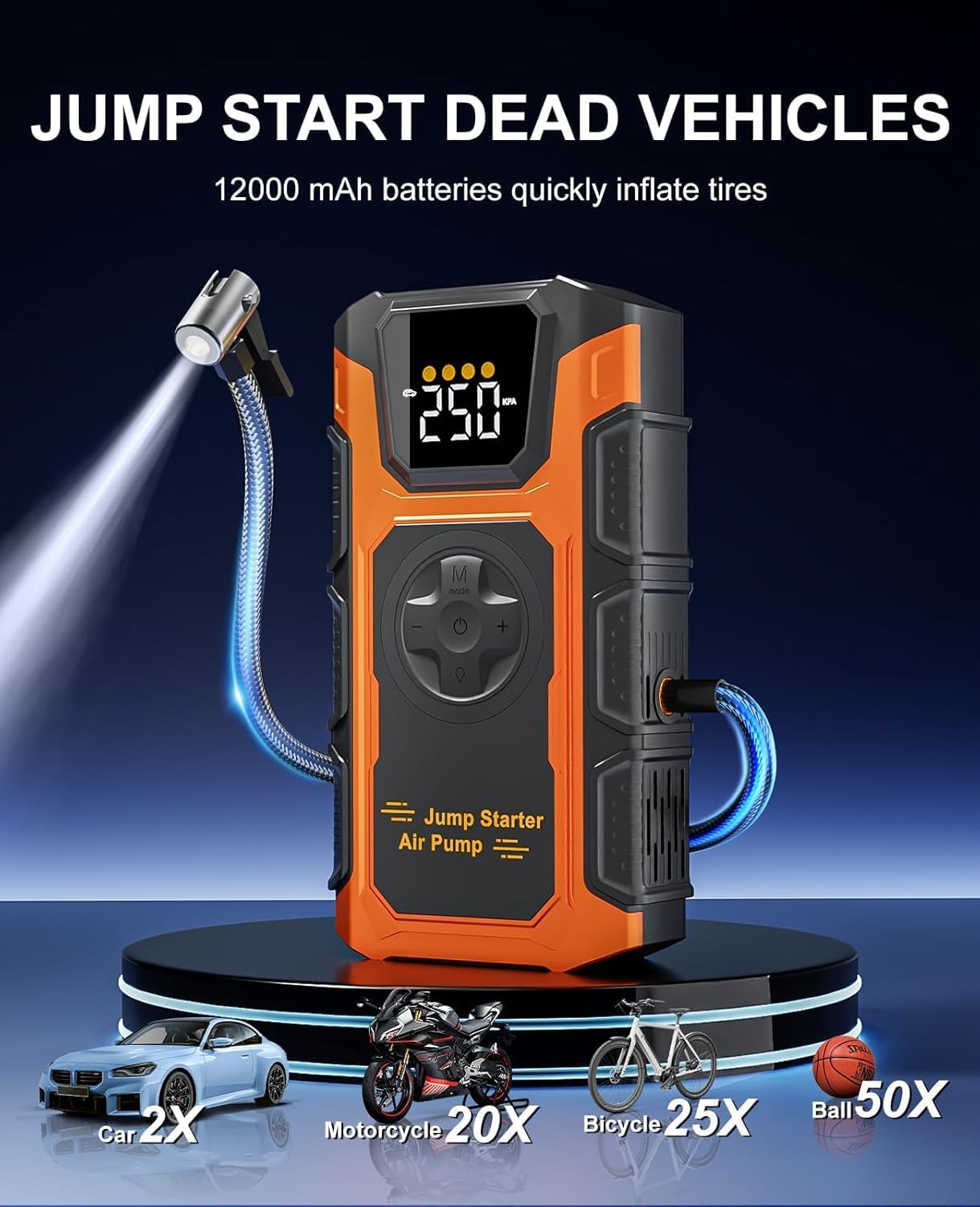 Detalle 2 de Jump Starter Power Pack 6000A tyre inflator