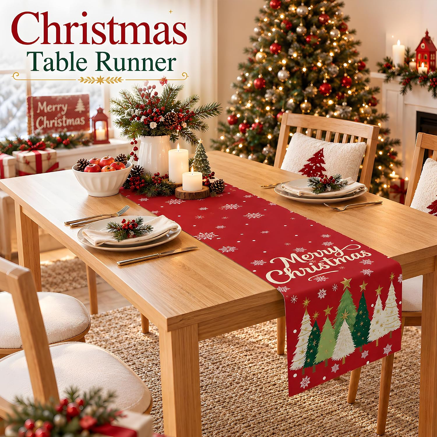 Thumbnail 6 de Christmas Table Runners, 2-Pack