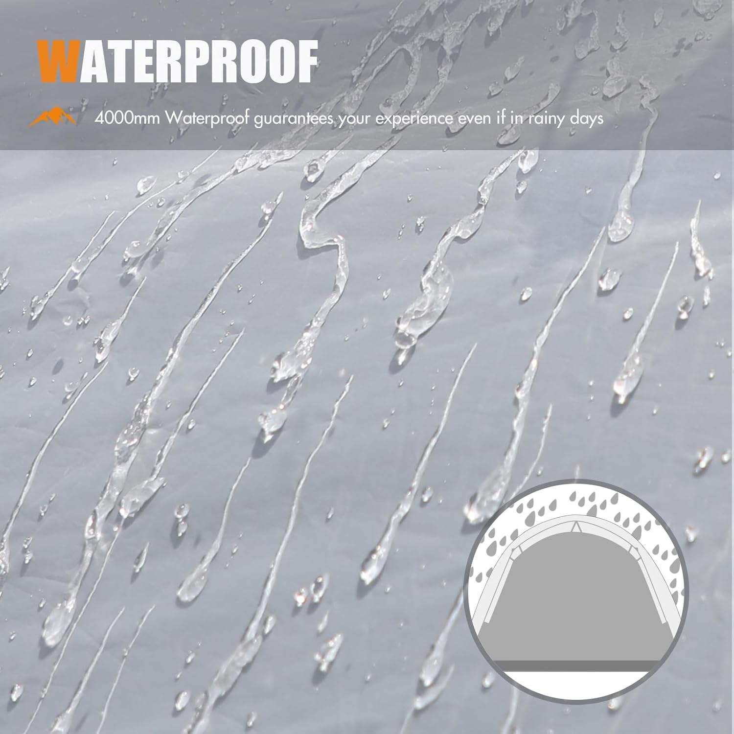 Thumbnail 3 de Portal 3-4 Man Tent with Porch (4000mm waterproof) for outdoor camping and hiking