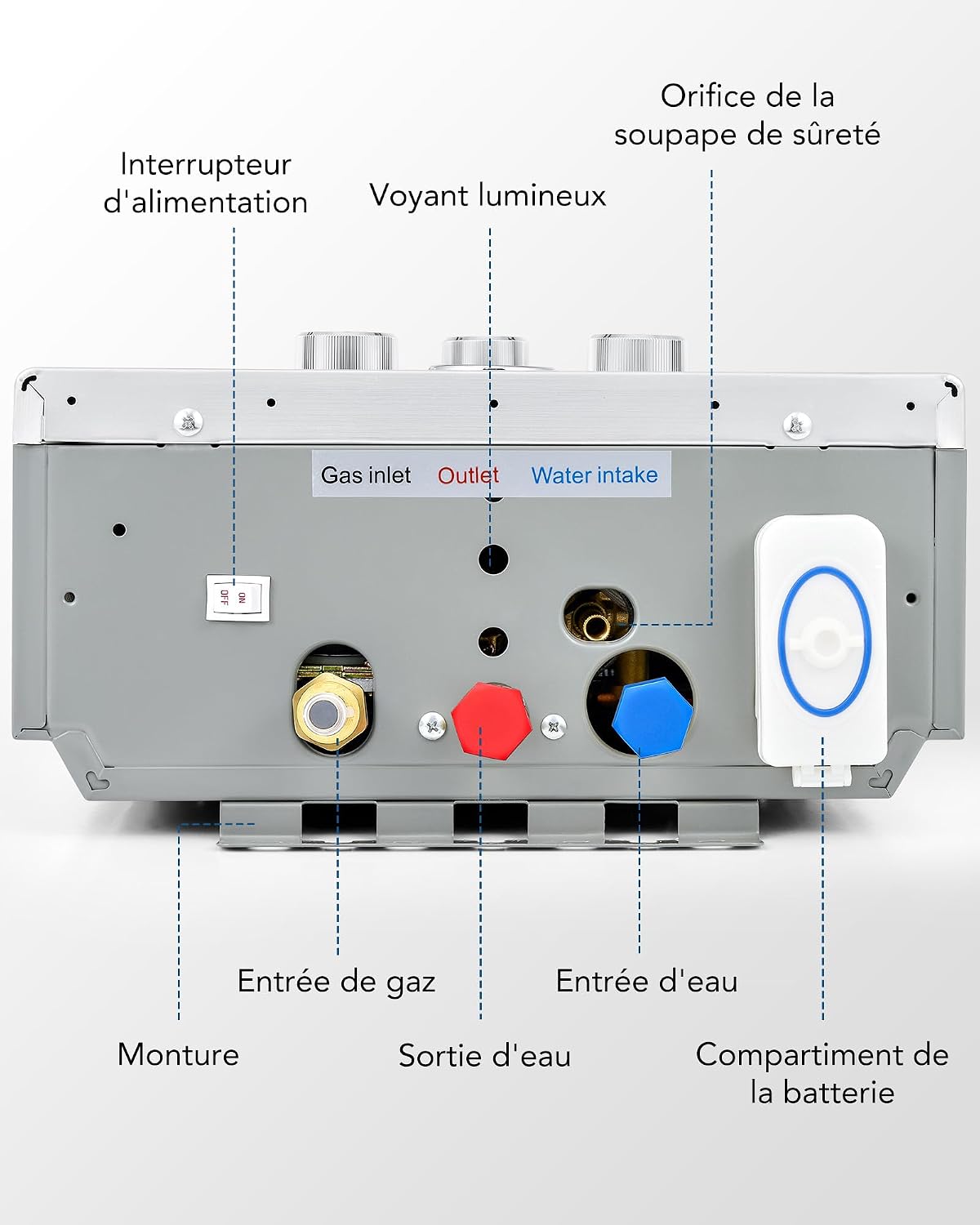 Thumbnail 6 de CO-Z Chauffe-Eau à Gaz Instantané 13,6 kW GPL