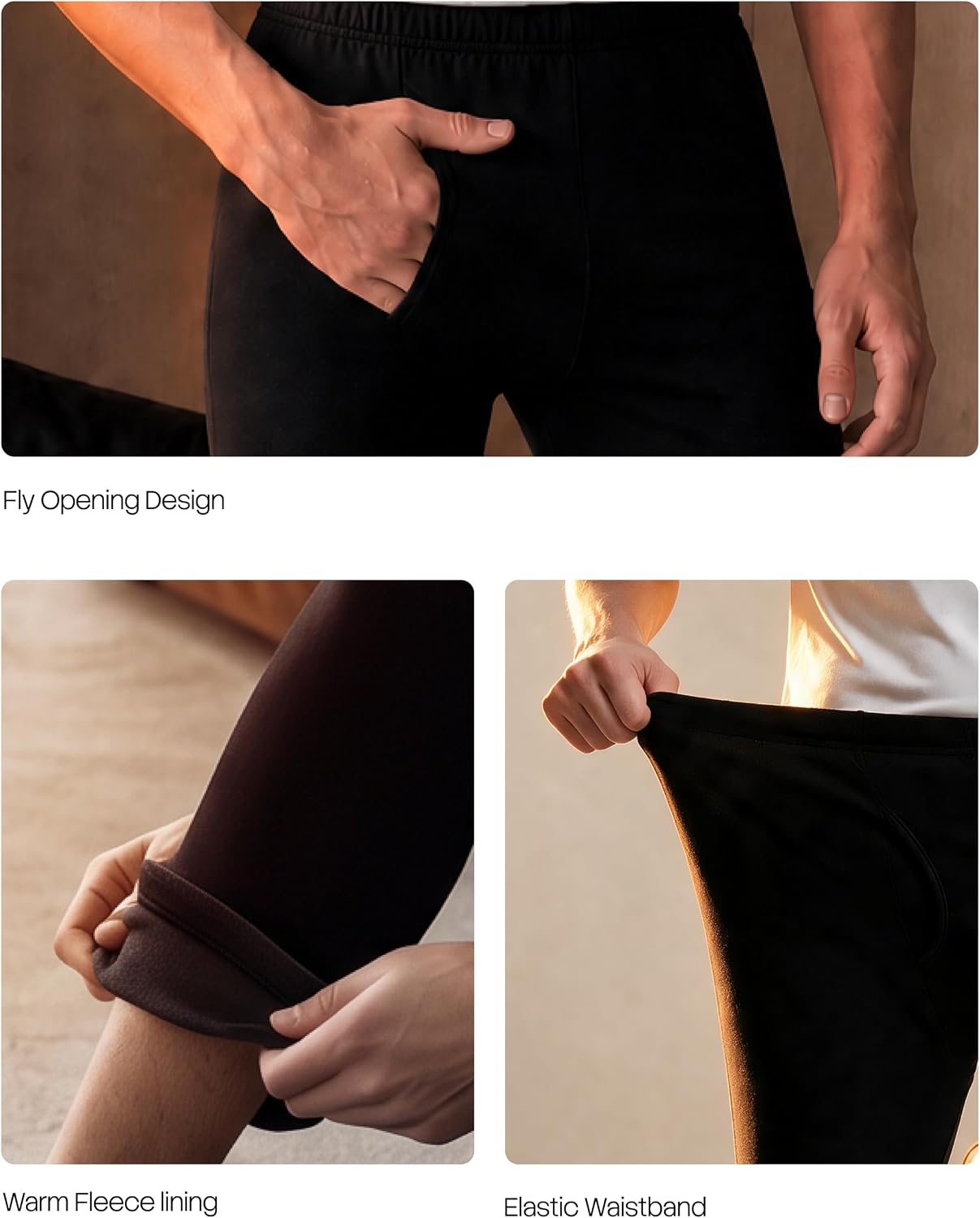 Detalle 2 de Men’s Thermal Underwear, Fleece-Lined