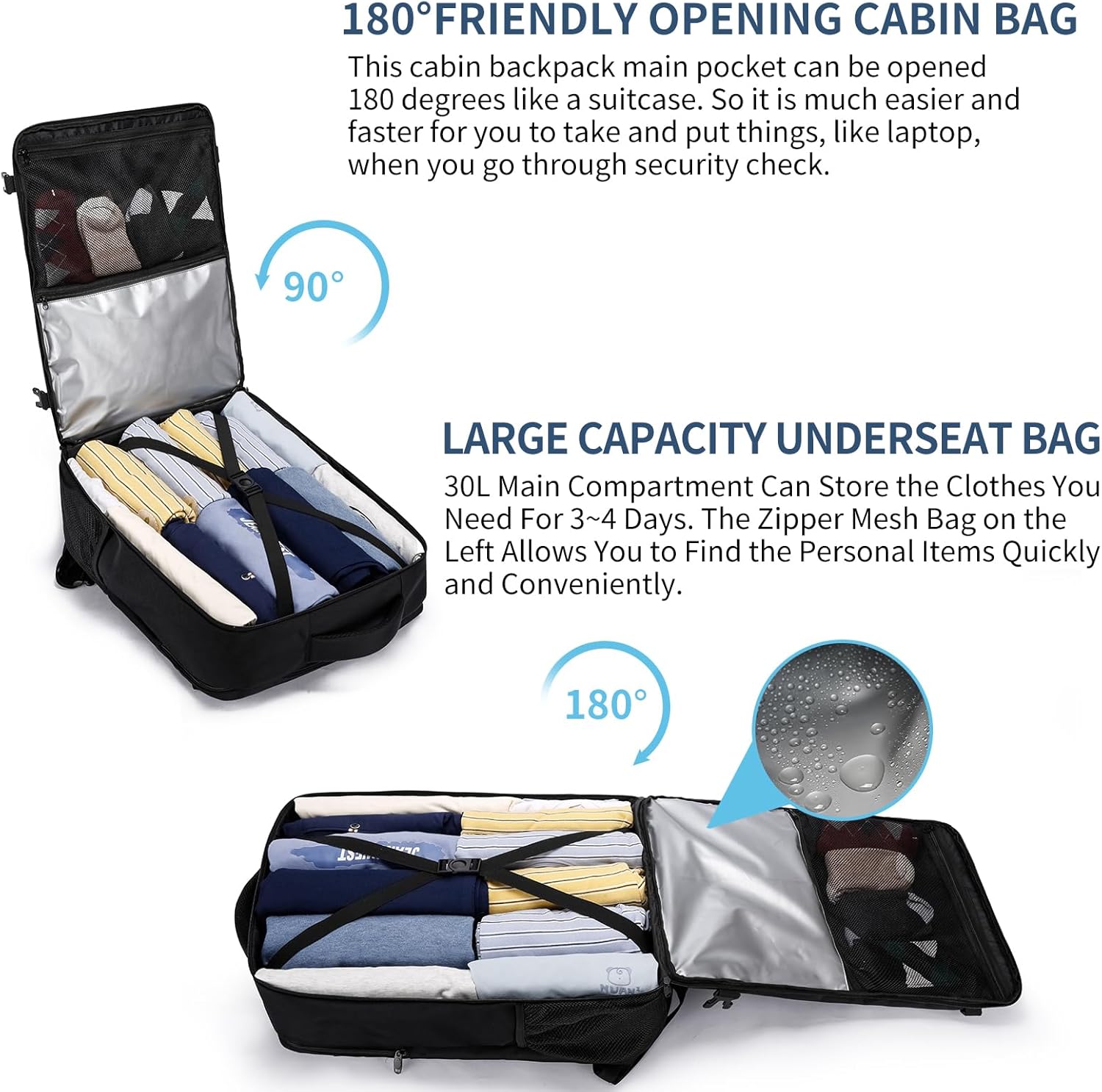 Thumbnail 3 de LIGSAN Ryanair Cabin Bag 55x40x20 Backpack