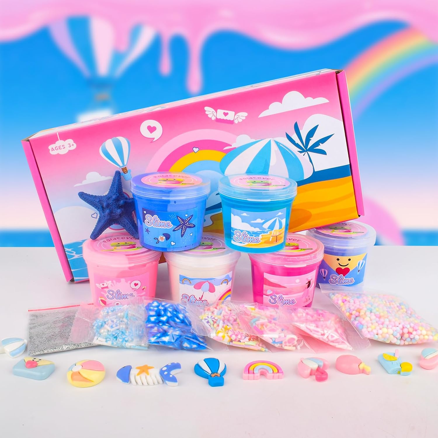 Detalle 2 de 6 Pack Slimes Pink & Blue Slime Kit