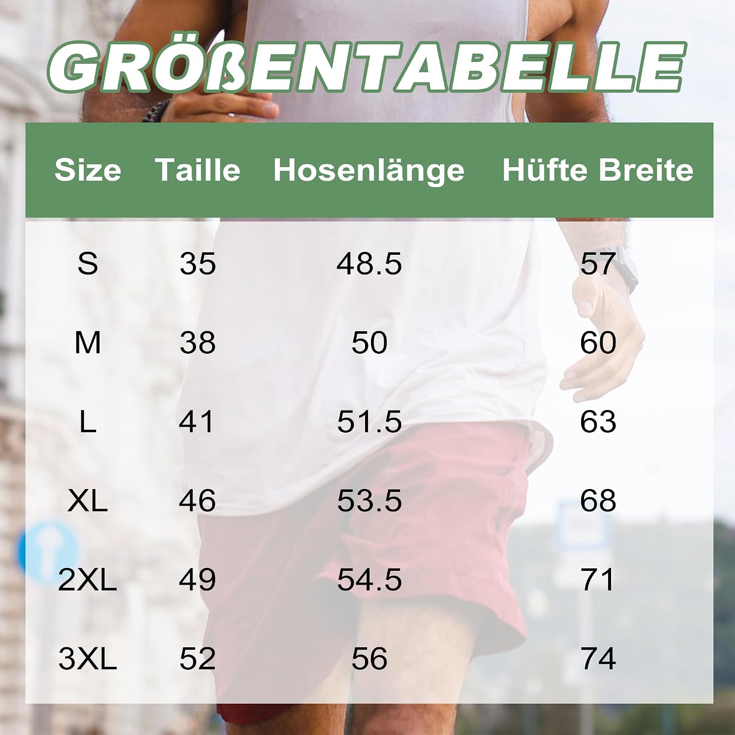 Detalle 2 de AKKQHH 5er-Pack Sporthose Herren – Kurz, atmungsaktiv, mit Taschen