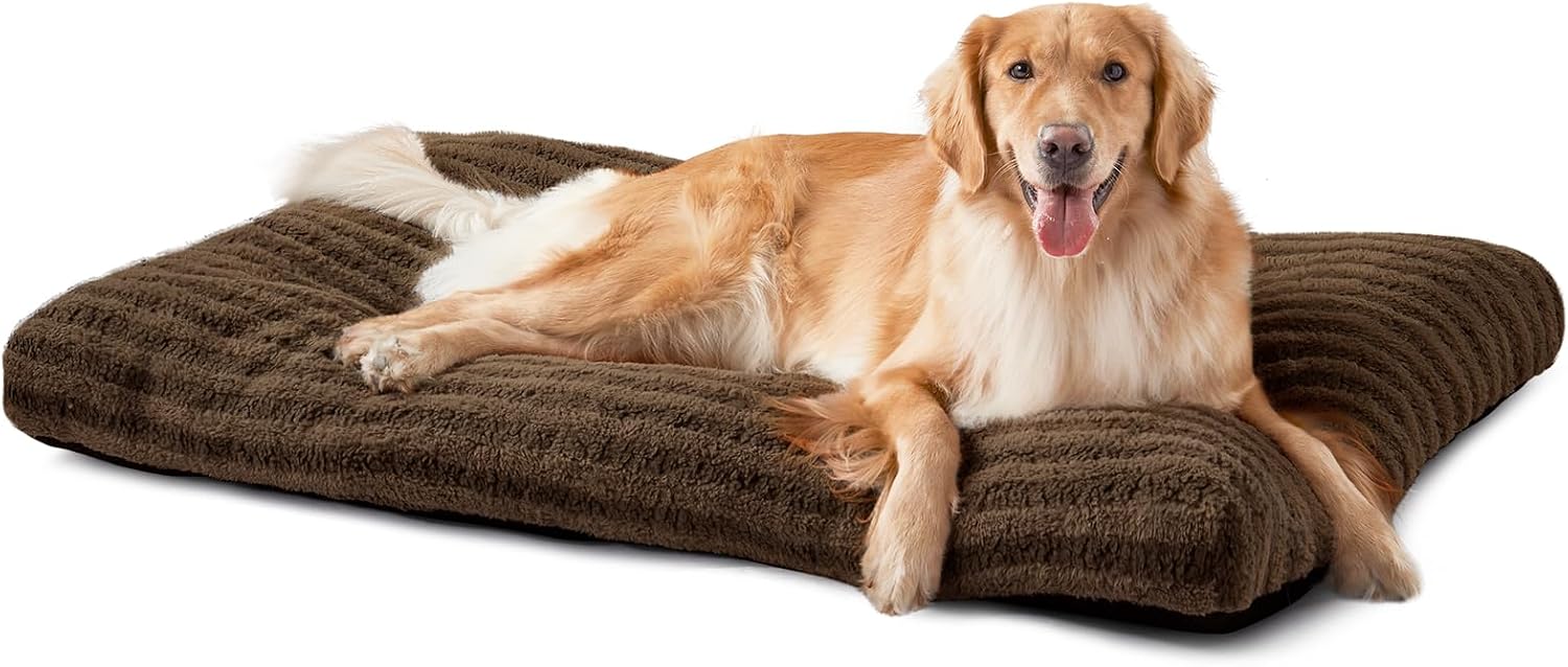 Detalle de FURTIME Dog bed XL Dog Bed, 3.5-Inch Plush Washable Crate Mat