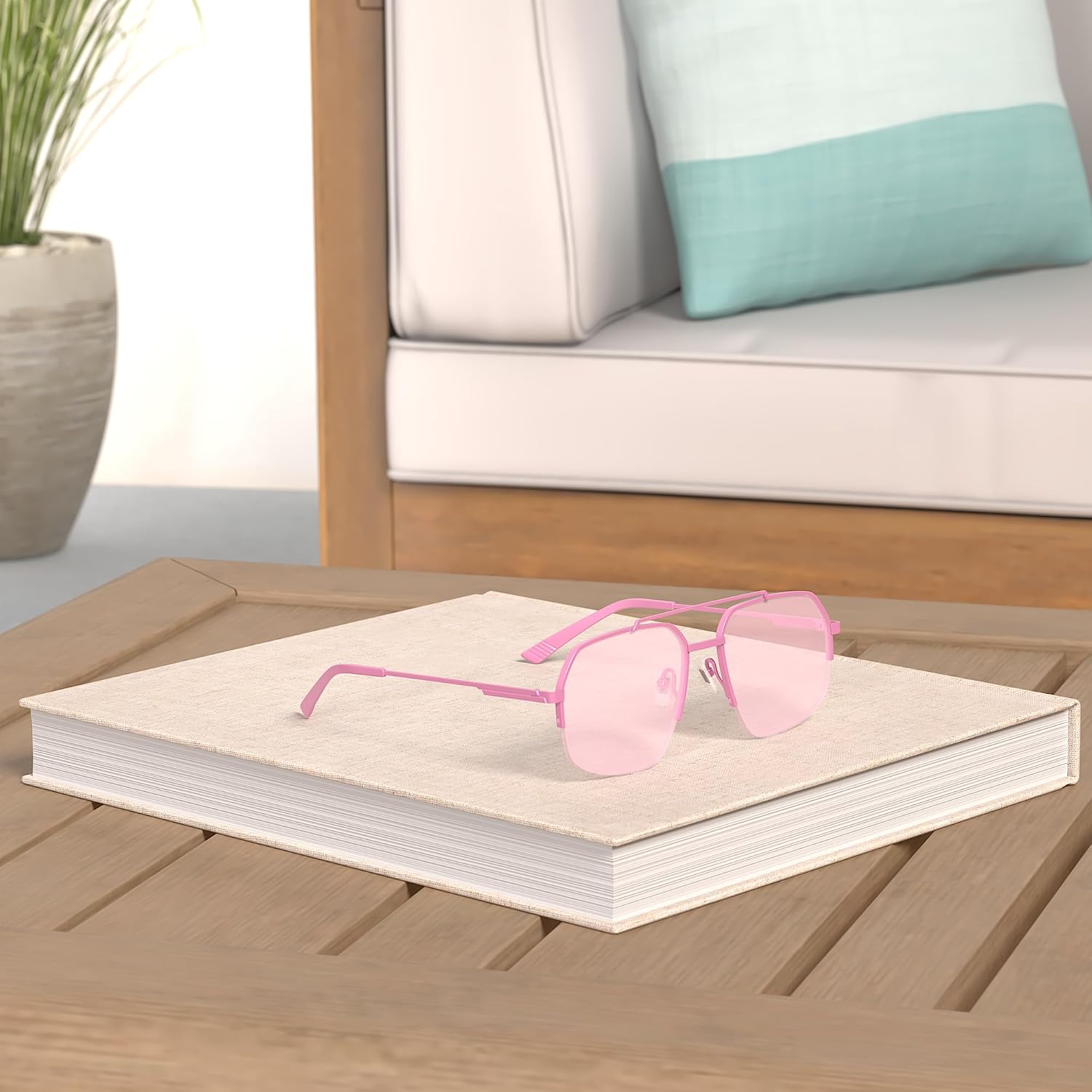 Detalle 2 de SOJOS Aviator Sunglasses SJ1191