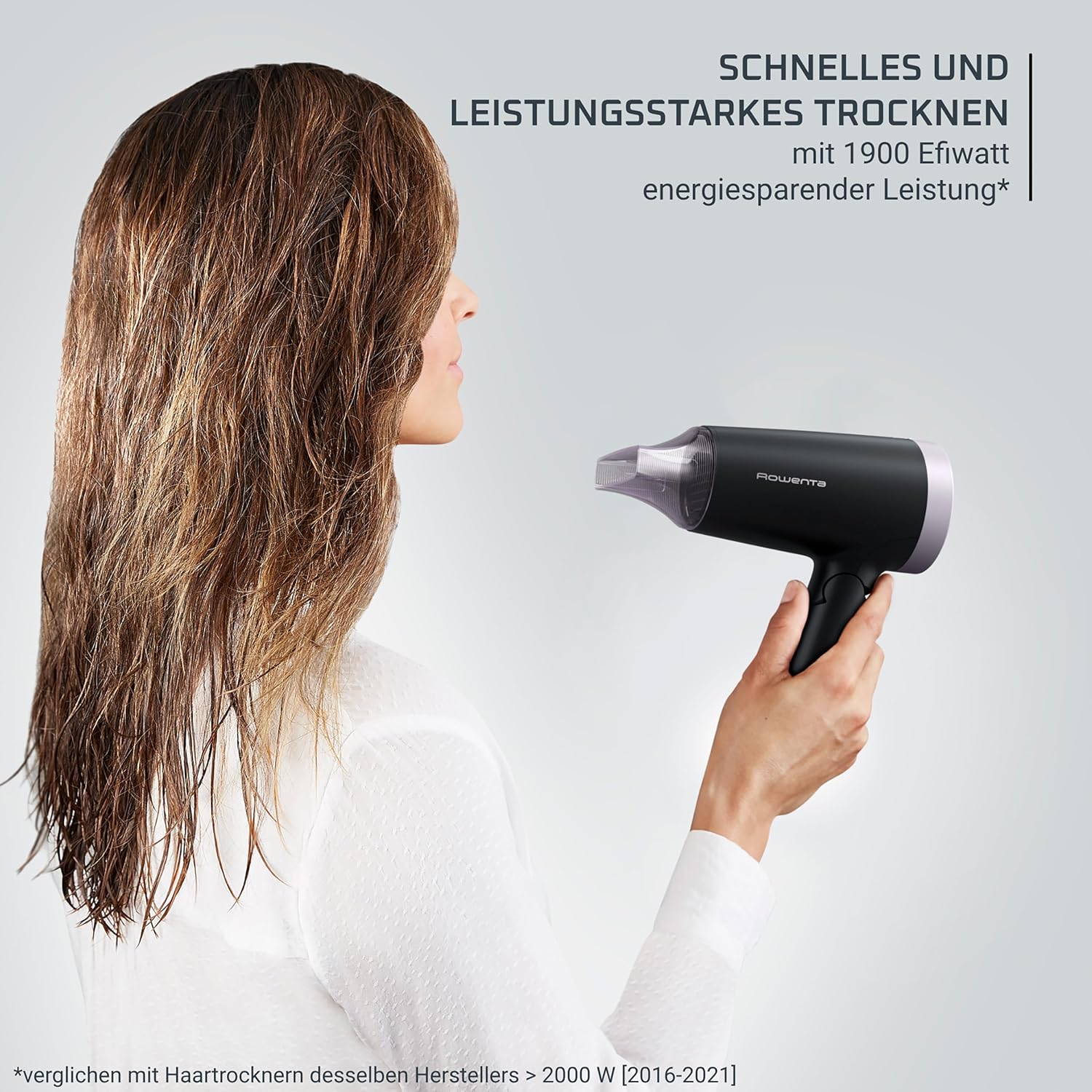 Thumbnail 3 de Rowenta Express Style Haartrockner CV1831F0 – energiesparend, klappbarer Griff, Konzentrator-Aufsatz