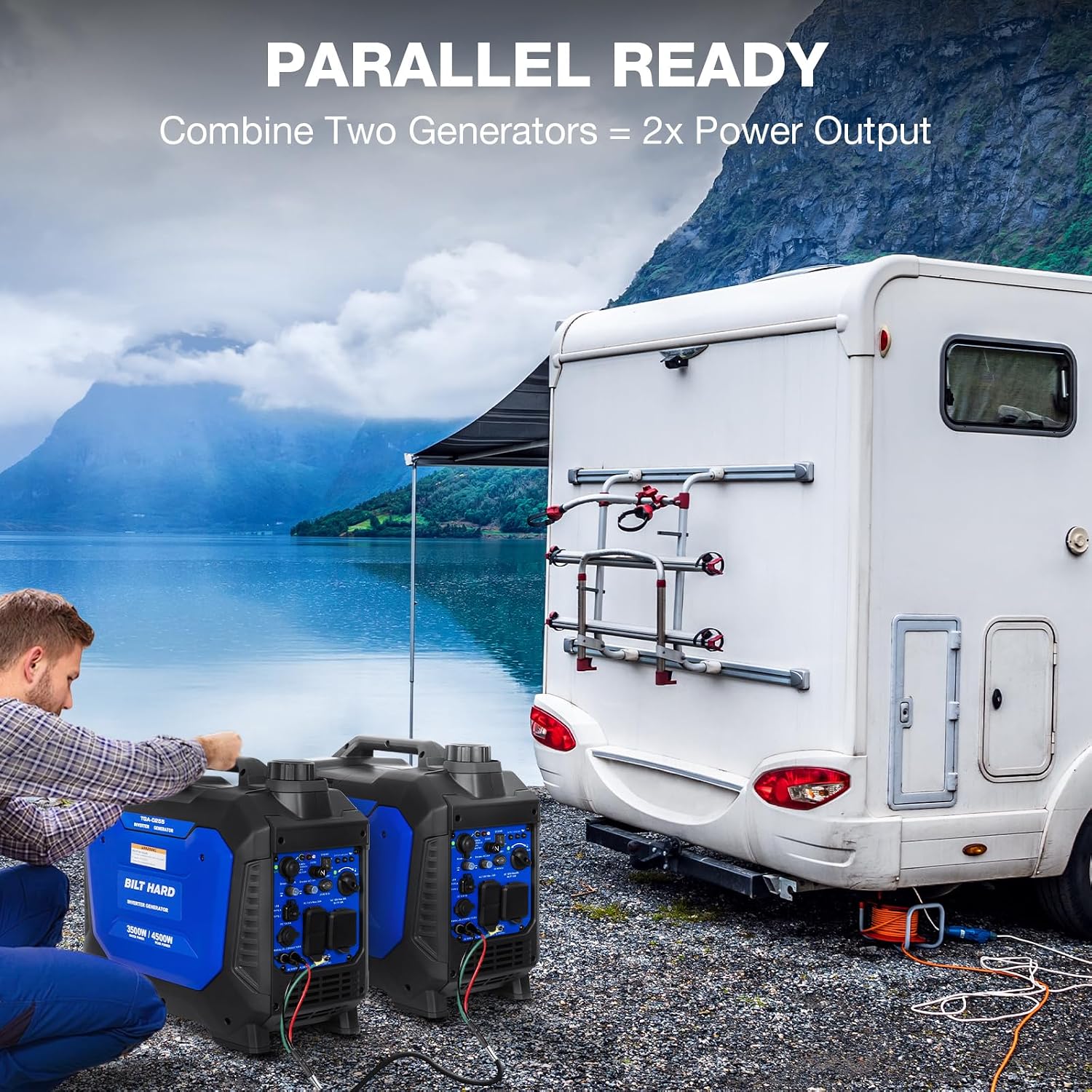 Detalle de BILT HARD Dual-Fuel Generator 4500W