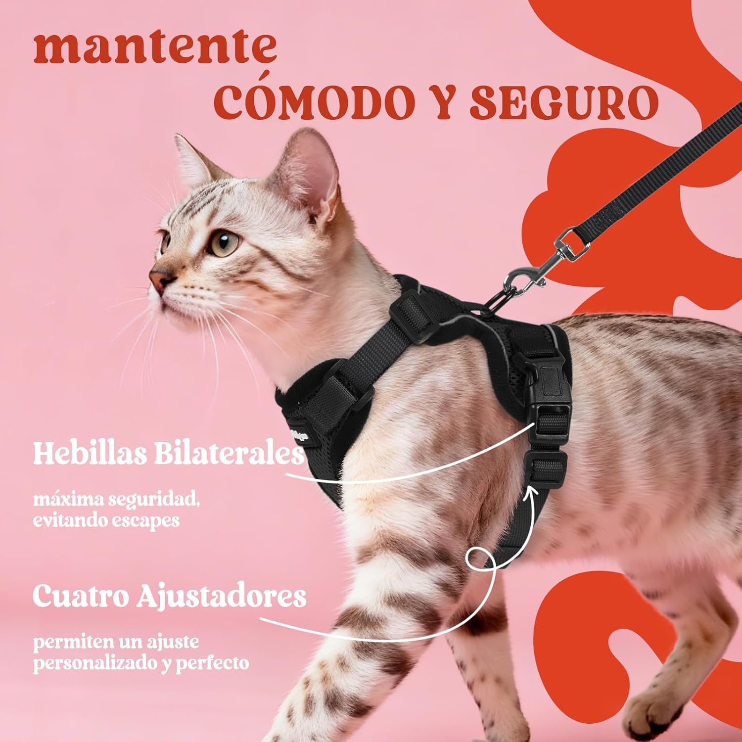Thumbnail 5 de rabbitgoo Arnes para Gatos Antiescape XS 150 cm