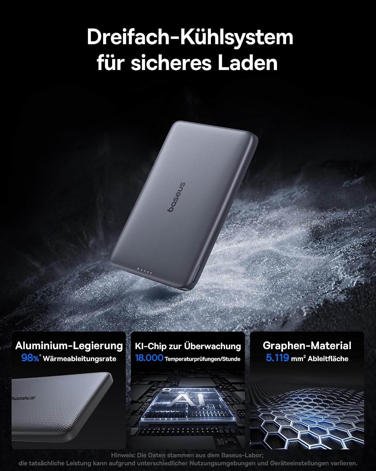 Thumbnail 3 de Baseus Picogo AM41 Power Bank 10000mAh – MagSafe Qi2 15W, 27W PD, ultraschlank