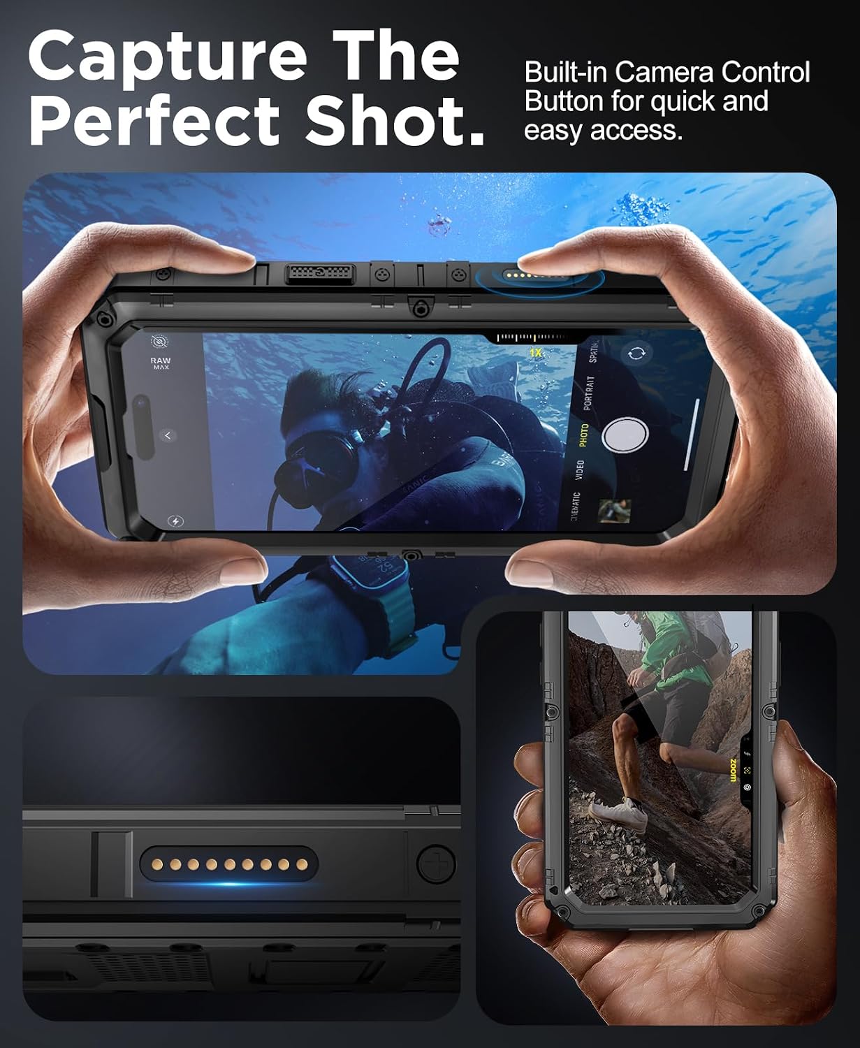 Detalle 2 de iPhone 16 Pro Max waterproof case, 3m