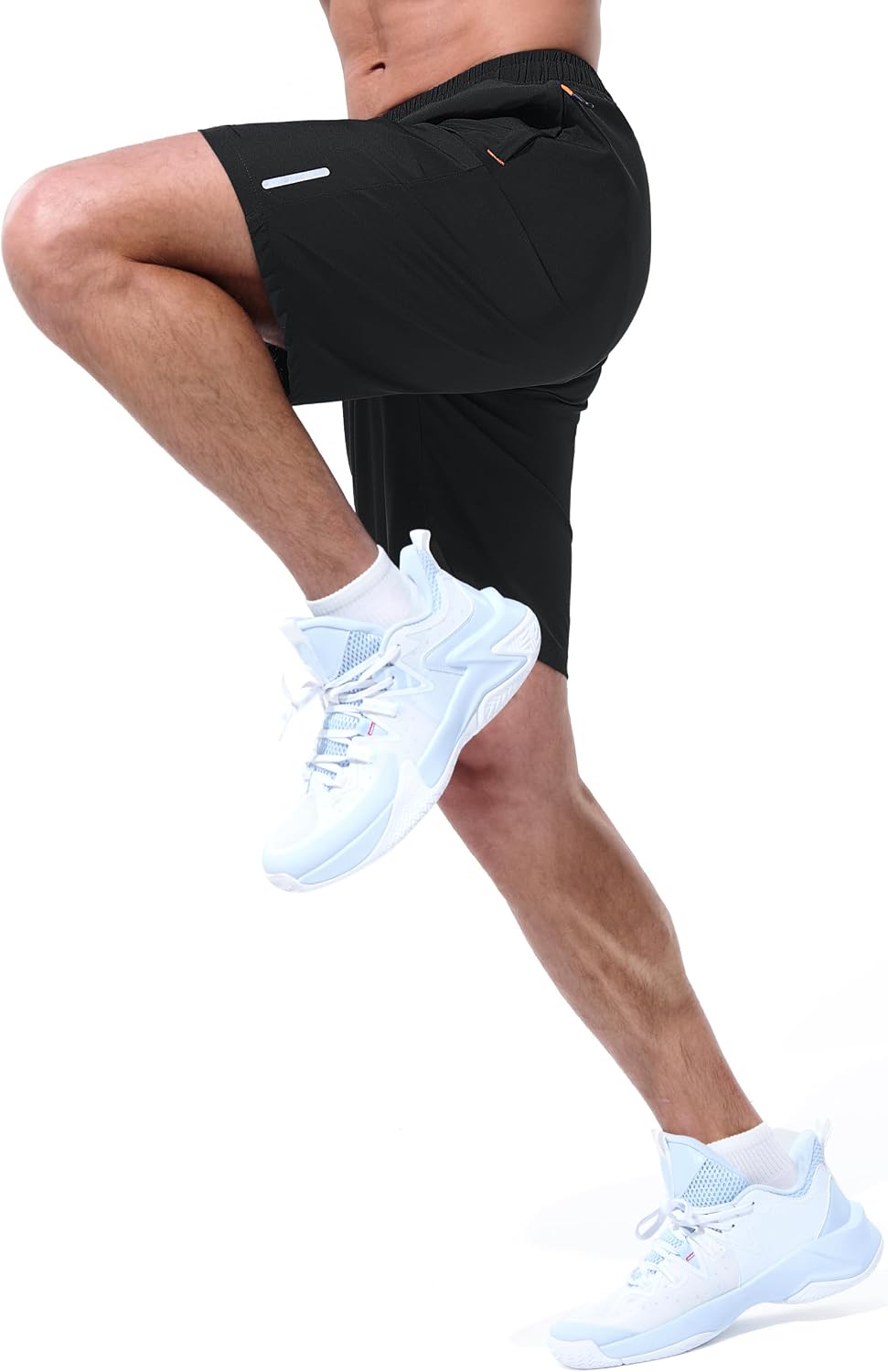 Detalle de UIQUR Men’s Athletic Running Shorts (7”/9”) Quick-Dry Workout & Gym Shorts with Zipper Pockets