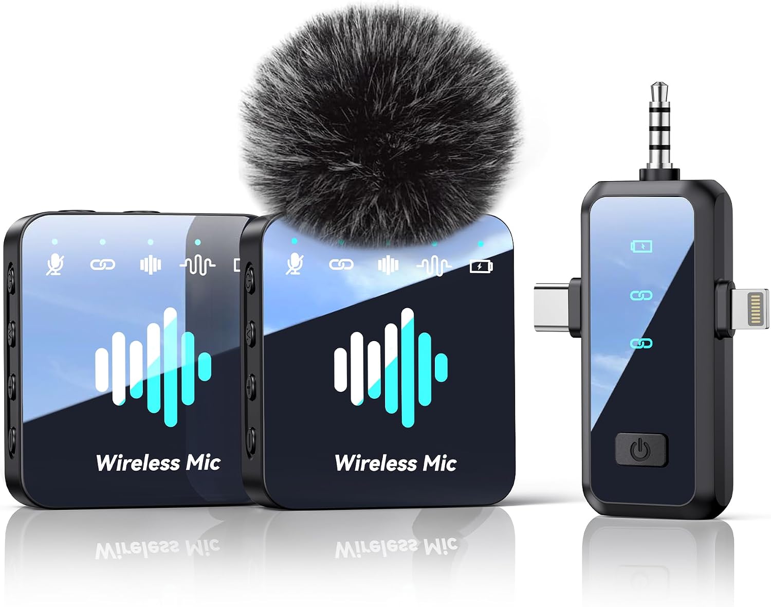 Imagen de MENERESAS Wireless Lavalier Mic for iPhone 75ft en OfertitasTOP