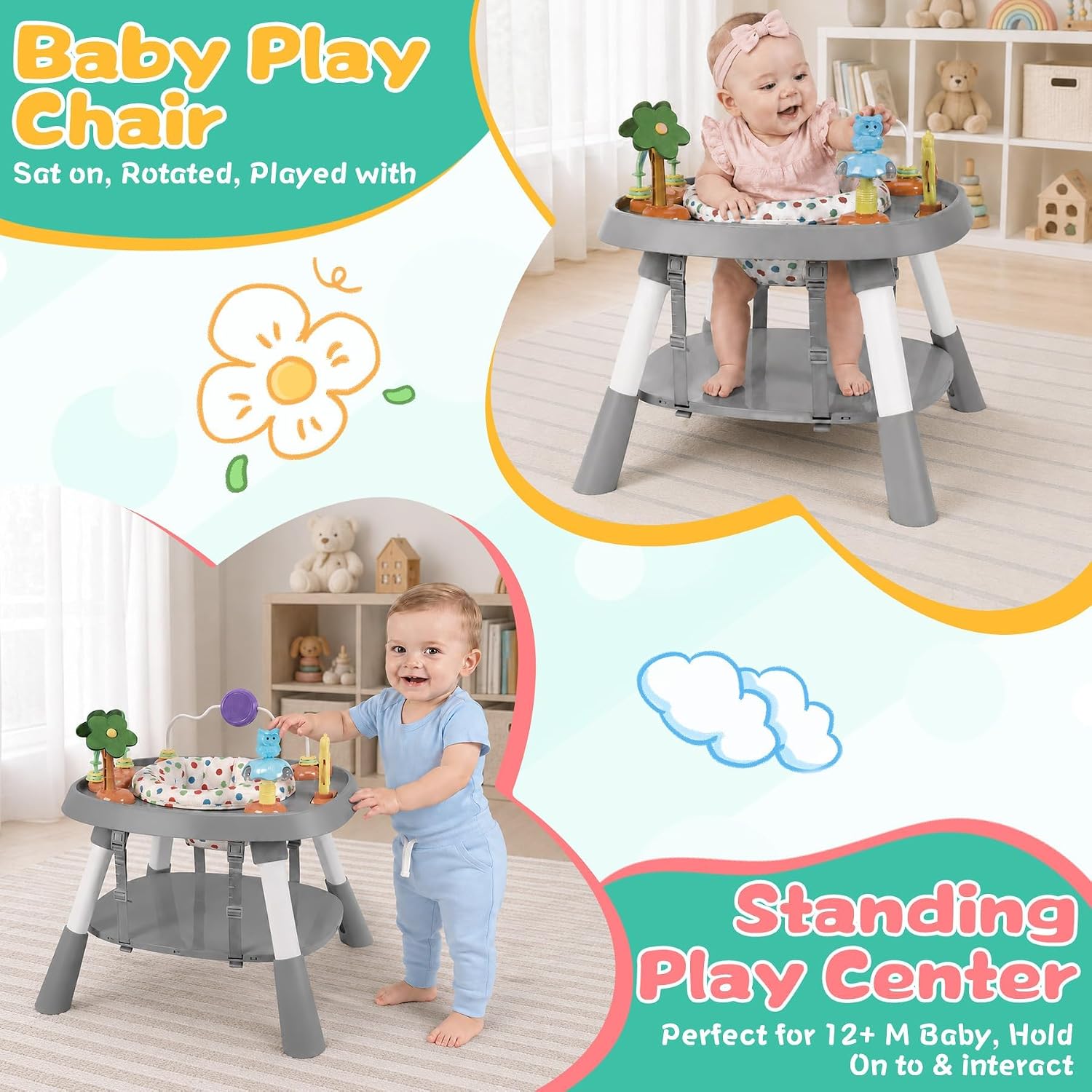 Detalle 1 de Baby Activity Center, Gray