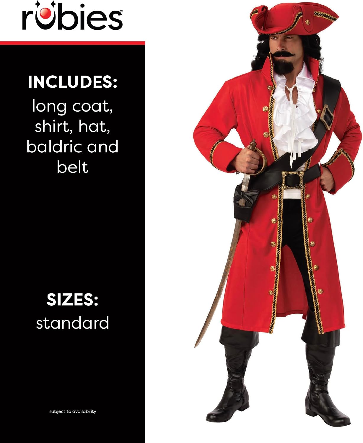 Thumbnail 1 de Rubie's Opus Pirate Captain Costume