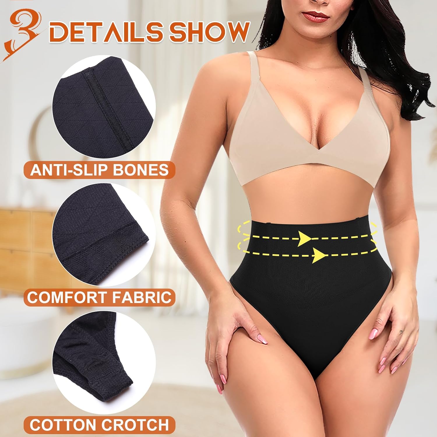 Detalle 1 de Werena Tummy Control Thong Shapewear