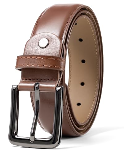 Detalle de maikun Men's Belt, 41-inch Length with Black Alloy Buckle