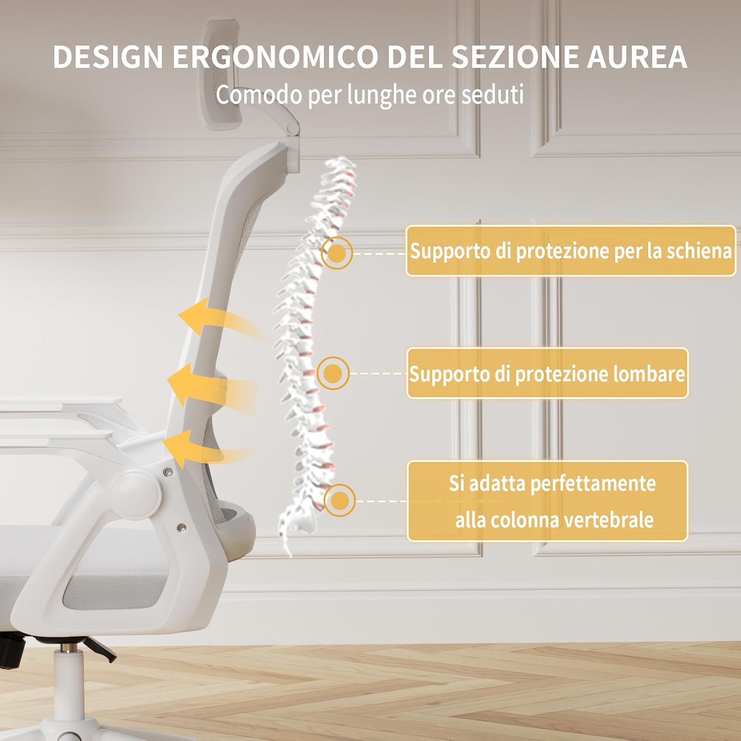 Detalle de Naspaluro sedia ergonomica da ufficio