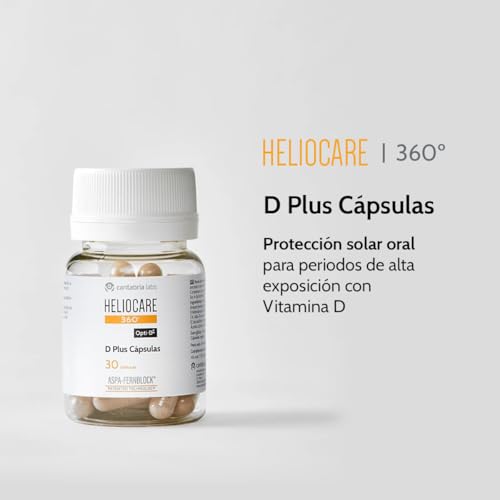 Thumbnail 1 de Heliocare 360º D Plus Cápsulas Cantabria Labs con Vitamina D y E (30 cápsulas) para pieles muy claras y sensibles