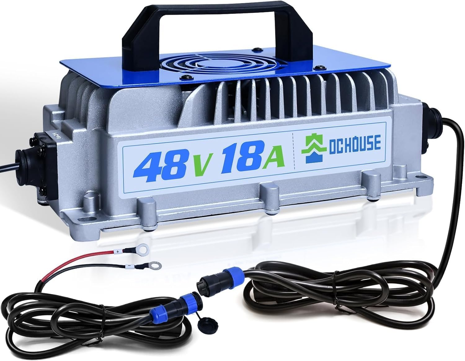 Detalle de DCHOUSE 48V 18A LiFePO4 Battery Charger