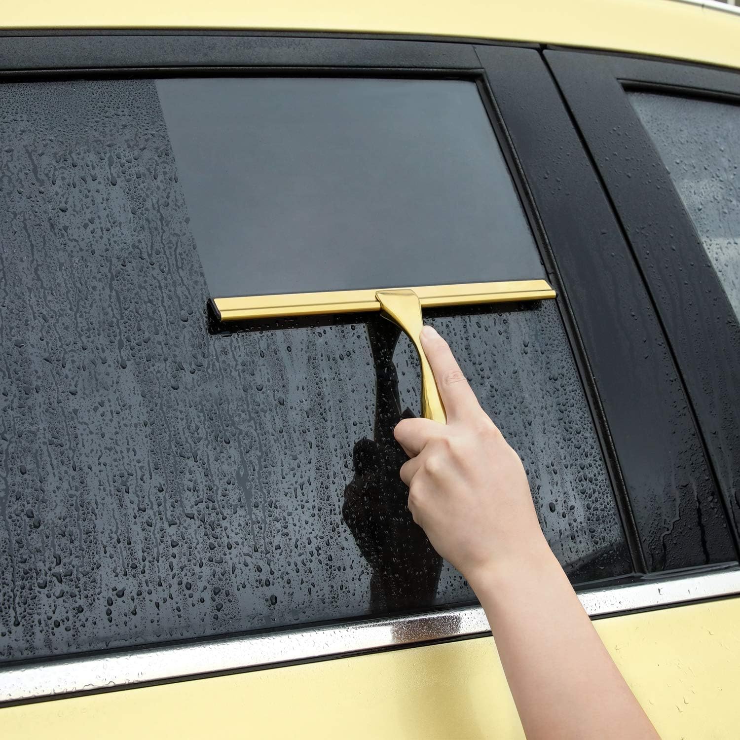 Detalle de HIWARE All-Purpose Shower Squeegee (10 Inches) for Shower Doors, Glass, Mirrors & More