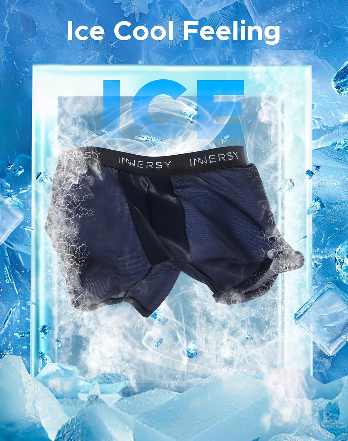 Detalle de INNERSY Mens Mesh Boxers Shorts Multipack (4 pack) with 3D Pouch Trunks
