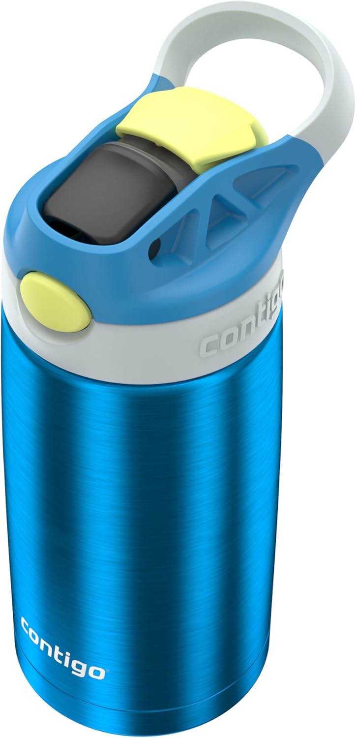 Thumbnail 2 de Contigo Autospout Water Bottle with Straw 13 oz Blue Poppy/Glacier