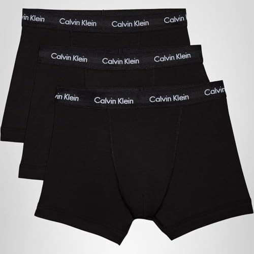Thumbnail 7 de Calvin Klein Herren 3er Pack Boxershorts Trunks Schwarz – Baumwoll-Stretch, mittlere Leibhöhe