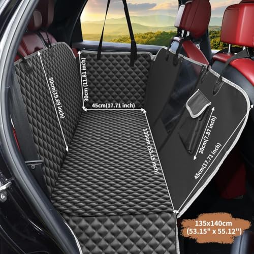 Thumbnail 2 de KYG Funda Coche para Perro – Funda protector de asiento con ventana de malla, impermeable y antideslizante (135x140 cm)