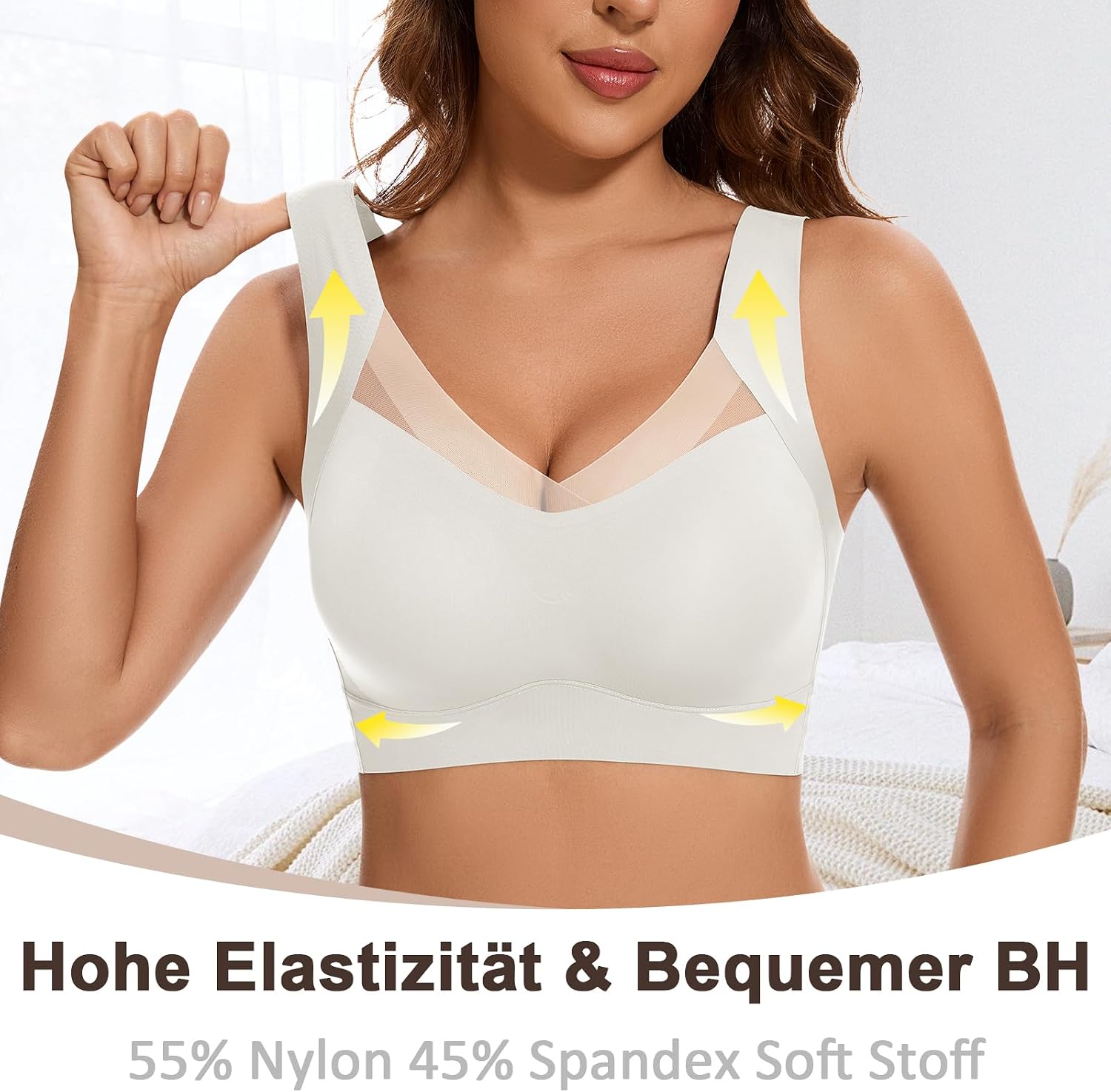 Thumbnail 2 de Jiuday Nahtloser BH ohne Bügel Halt