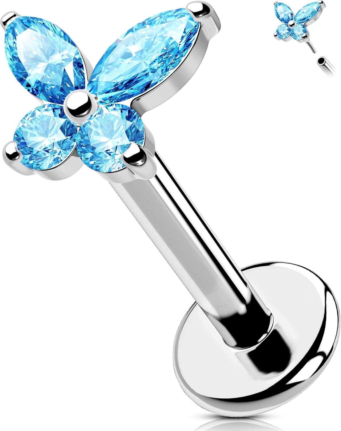 OUFER Bijoux piercing 16G hypoallergénique
