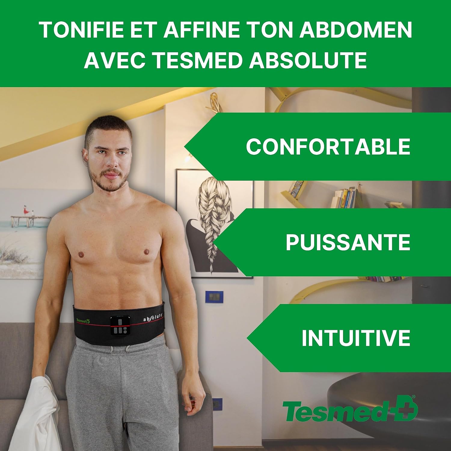 Detalle 2 de TESMED Absolute Ceinture abdominale 120 cm đź’Ş