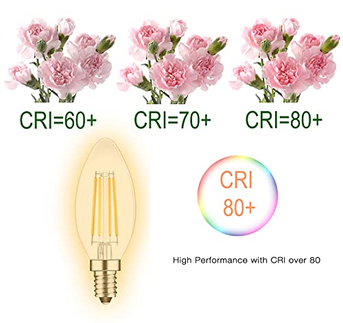 Detalle de PureShine E14 LED Candle Bulb (6-Pack) 4W, 2700K, 400lm – Warm White, SES Small Screw