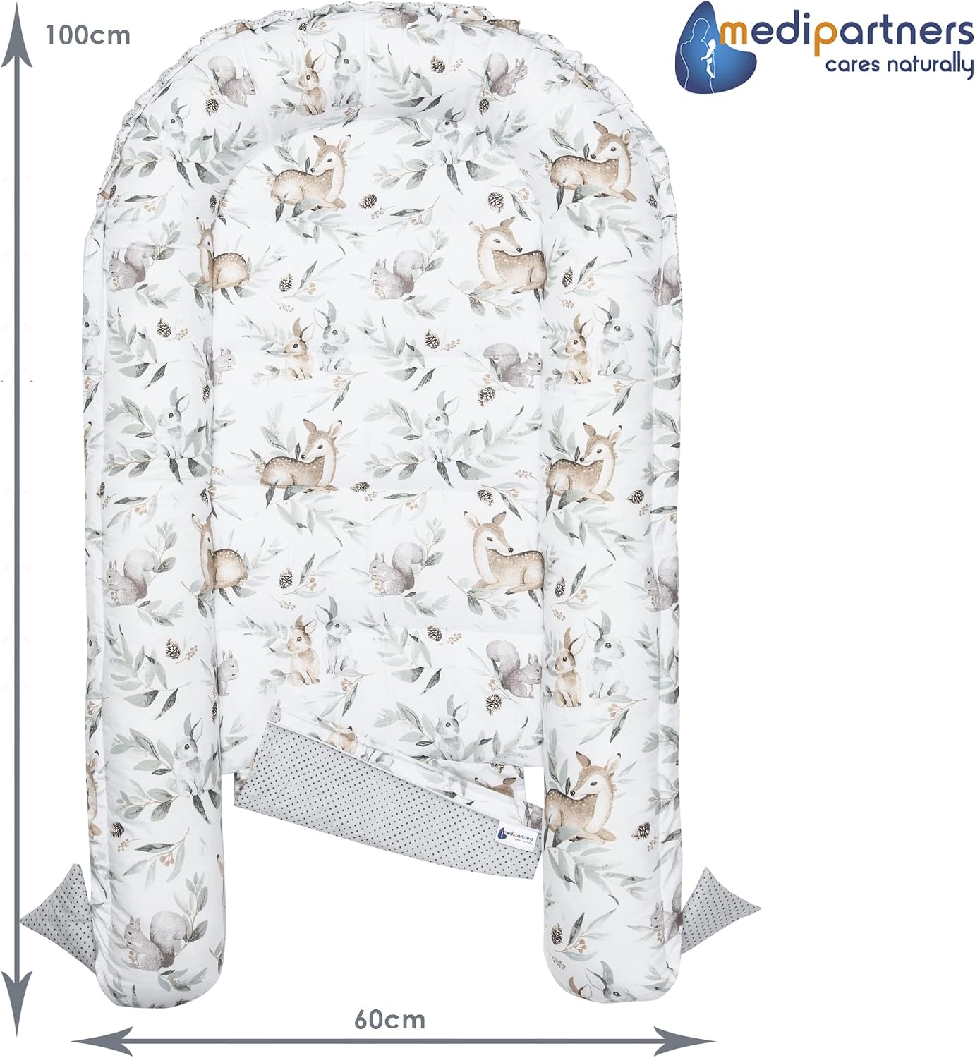 Thumbnail 3 de Medi Partners Babynest Nestchen 100% Baumwolle 5-teilig