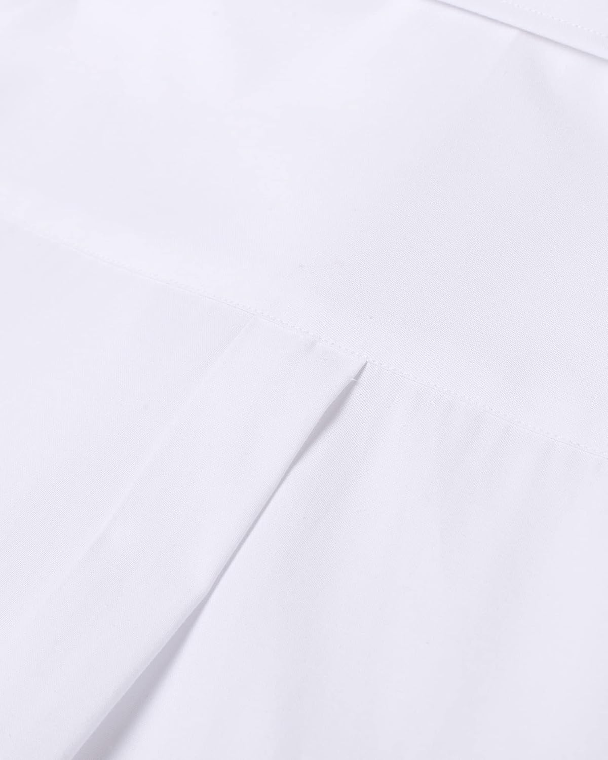 Detalle de J.VER Men's Long Sleeve Oxford Shirt: Smart Casual, Non-Iron Button-Down