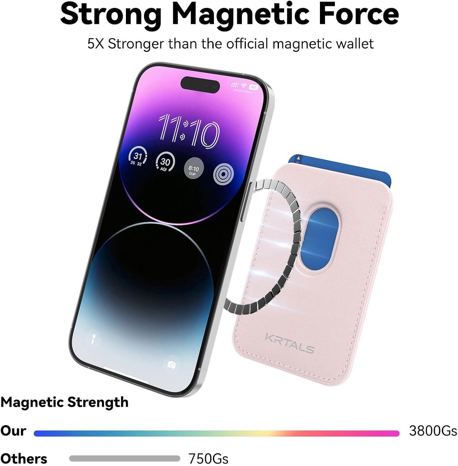 Thumbnail 1 de KRTALS Magnetic Wallet Card Holder 3800Gs