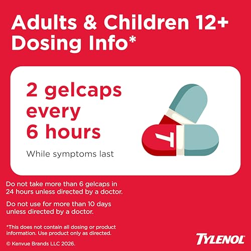 Thumbnail 5 de Tylenol Extra Strength Rapid Release Gelcaps, 500 mg – 100 Ct